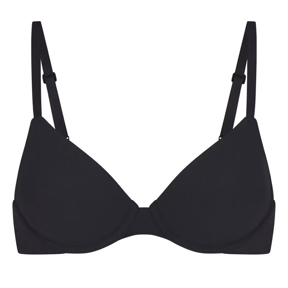 Skims Fits Everybody T-Shirt Bra Onyx Black Underwire Bra 38D
